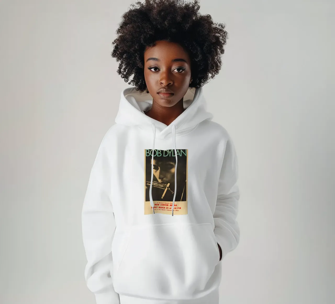 Le sessioni di Bob Dylan felpa con cappuccio da xerico