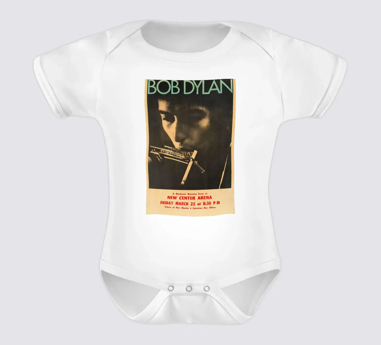 Le sessioni di Bob Dylan body neonato maniche corte da xerico