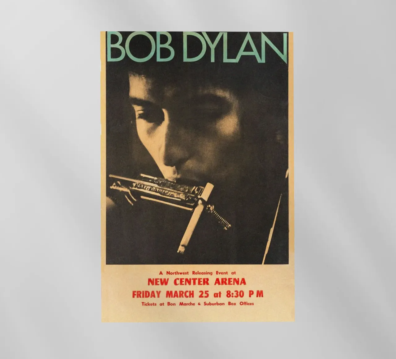 Le sessioni di Bob Dylan pellicola backlit da xerico