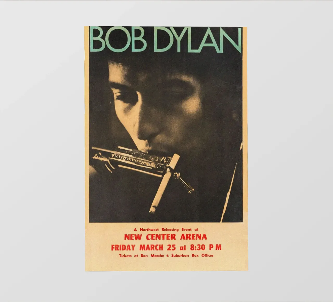 Le sessioni di Bob Dylan pellicola backlit da xerico