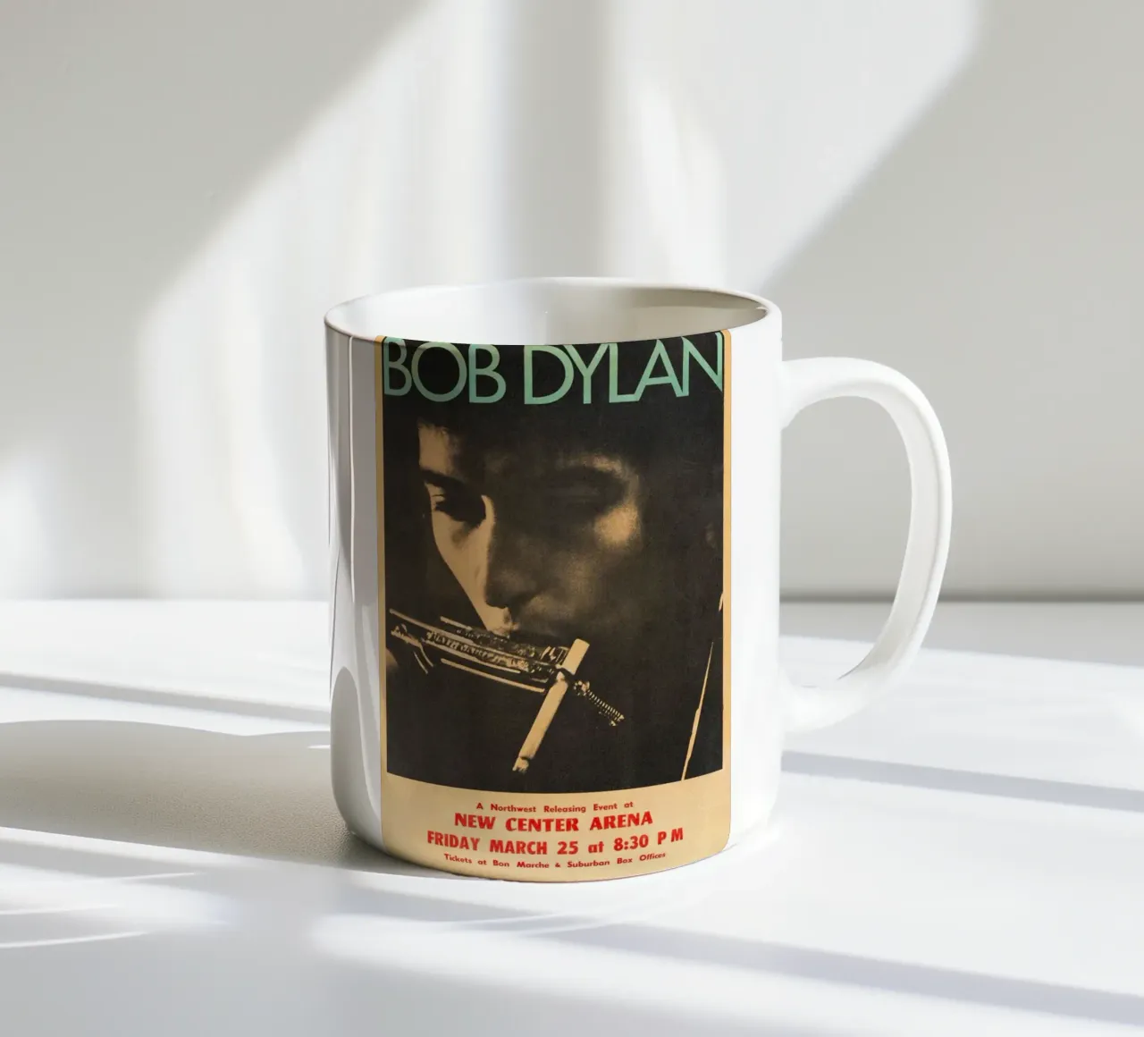 Le sessioni di Bob Dylan tazza in ceramica da xerico