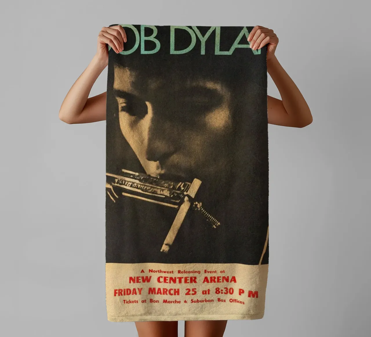 Le sessioni di Bob Dylan asciugamano da bagno da xerico