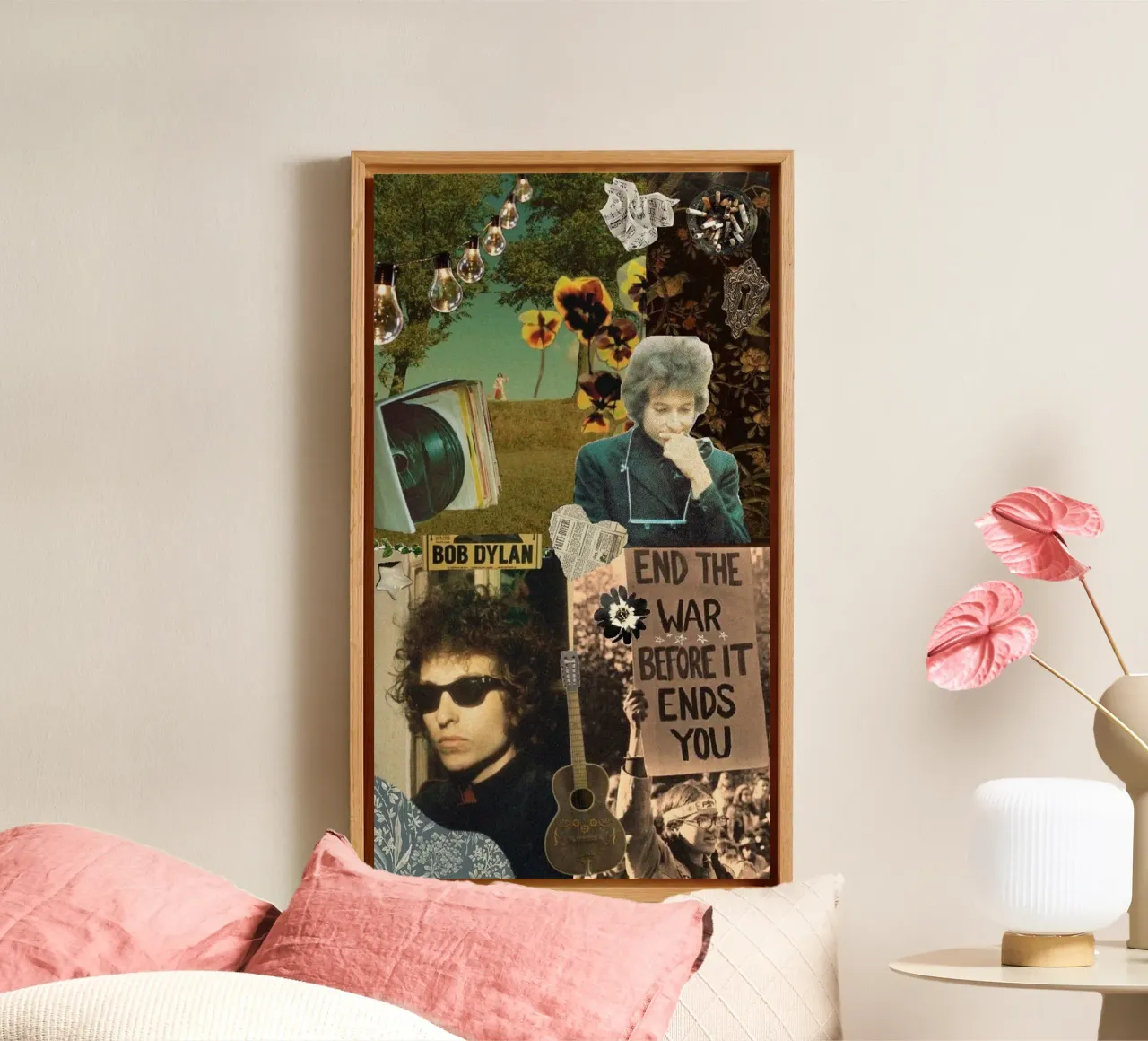 Bob Dylan-liedjes live canvas met Baklijst van xerico