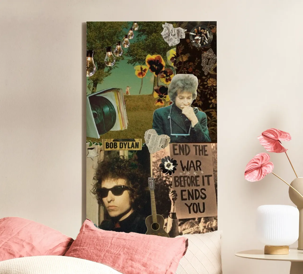 Bob Dylan-liedjes live canvas met Baklijst van xerico