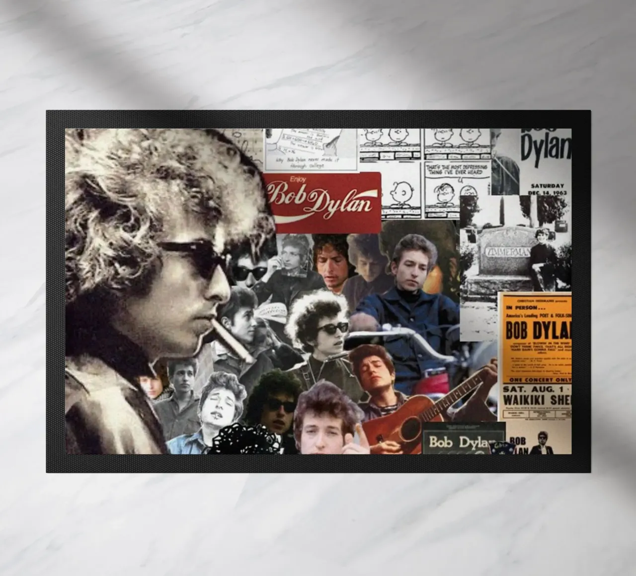 Bob Dylan sul palco zerbino da xerico
