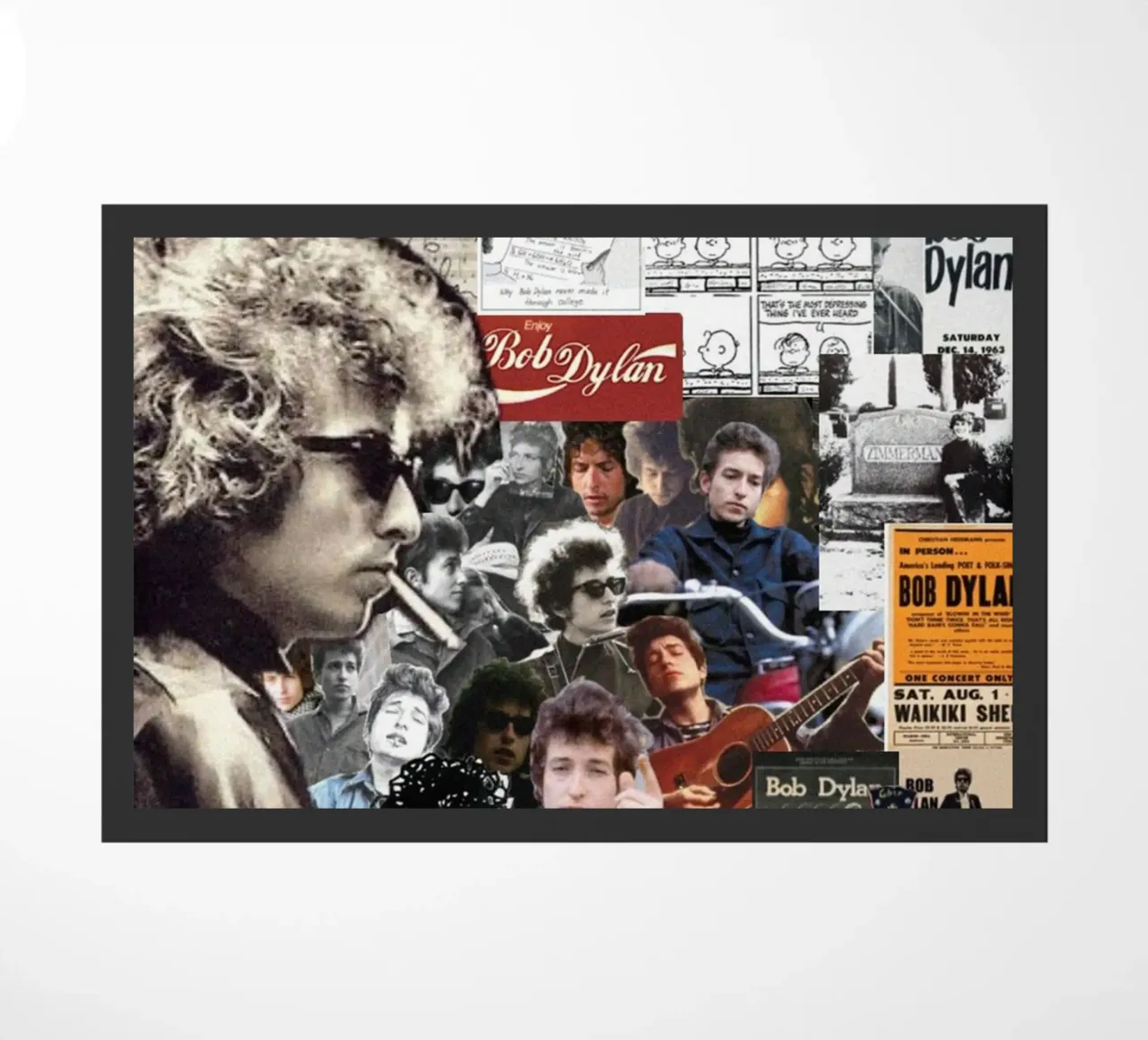 Bob Dylan sul palco zerbino da xerico