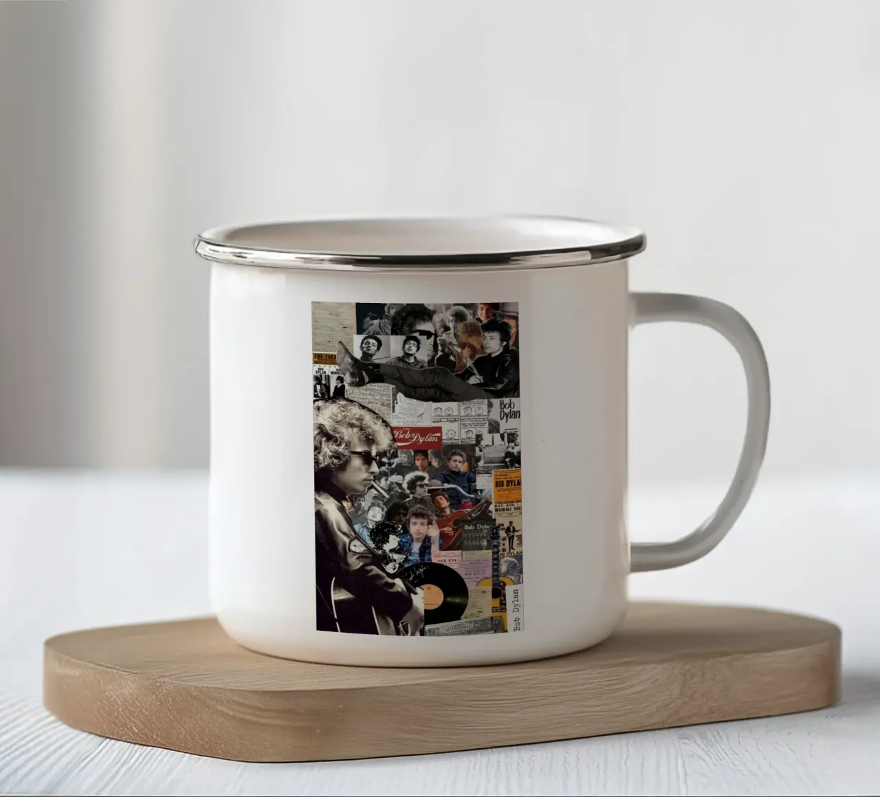 Bob Dylan sul palco tazza in smalto da xerico