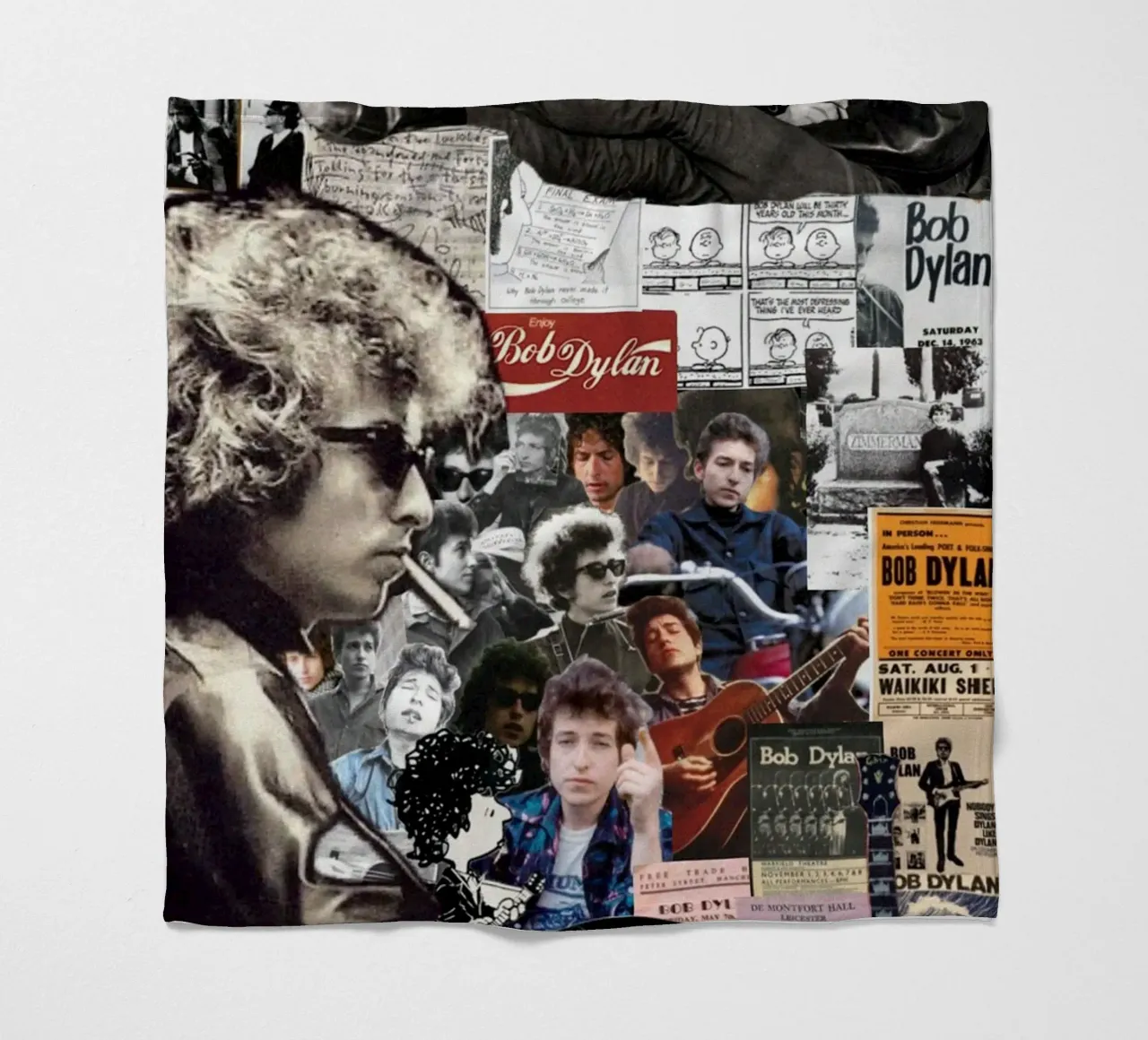Bob Dylan sul palco coperta in pile da xerico