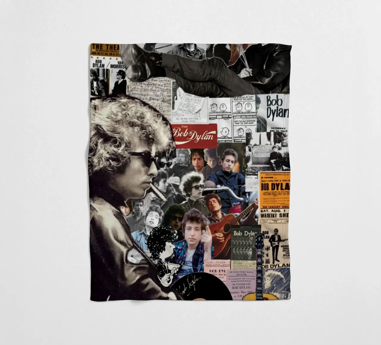 Bob Dylan sul palco coperta in pile da xerico