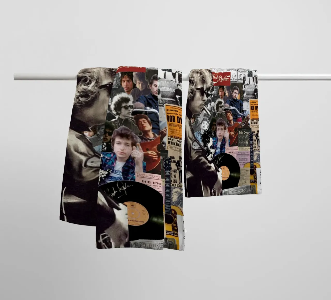 Bob Dylan sul palco asciugamano da bagno da xerico