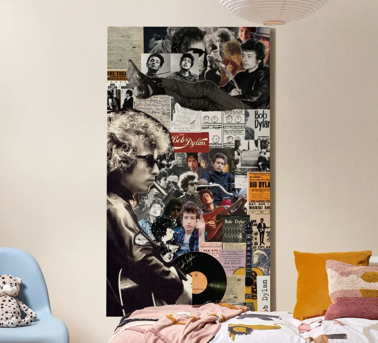 Bob Dylan sul palco tela con Cornice a cassetta da xerico