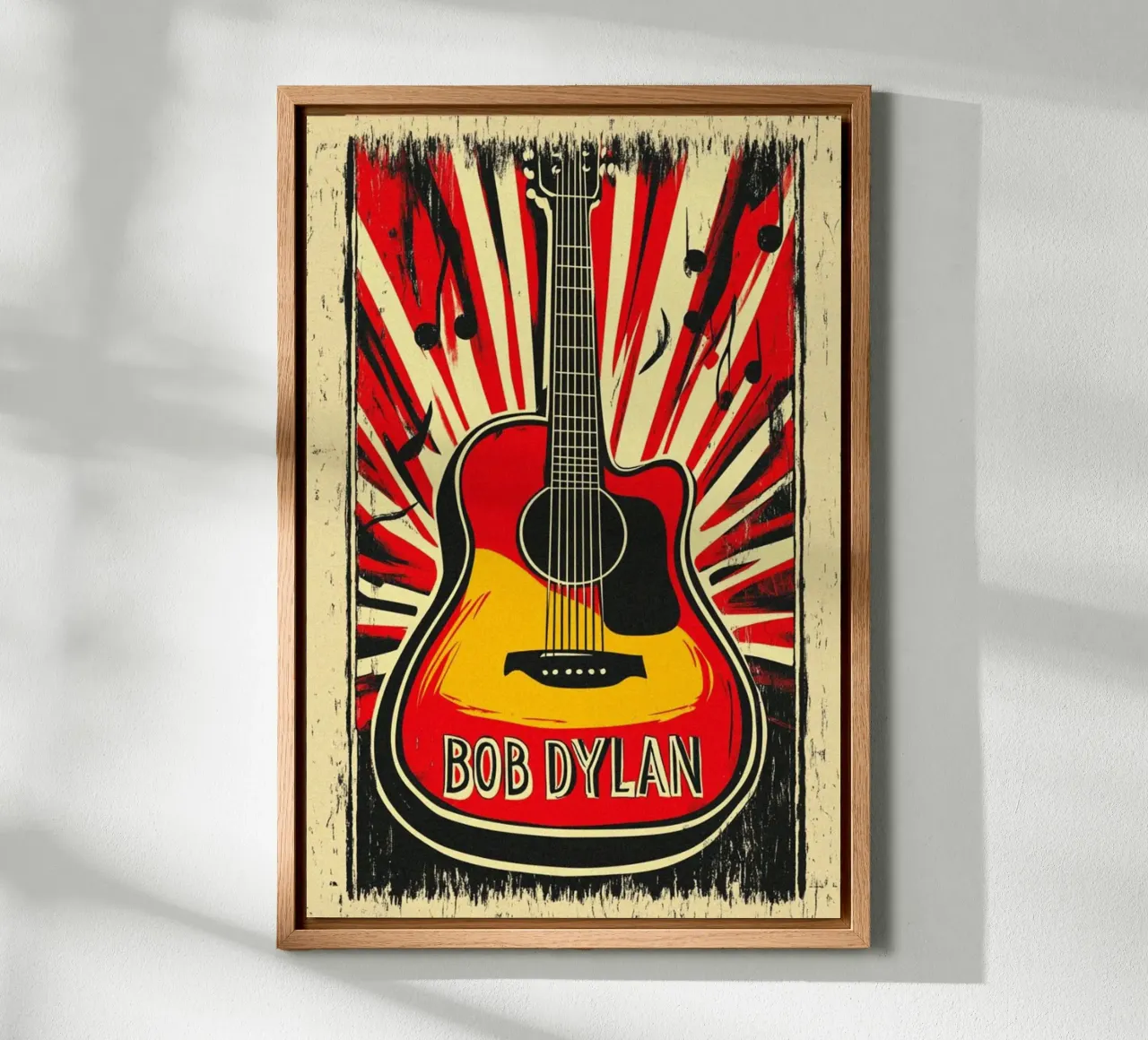 An Evening of Dylan canvas with Floater frame by xerico