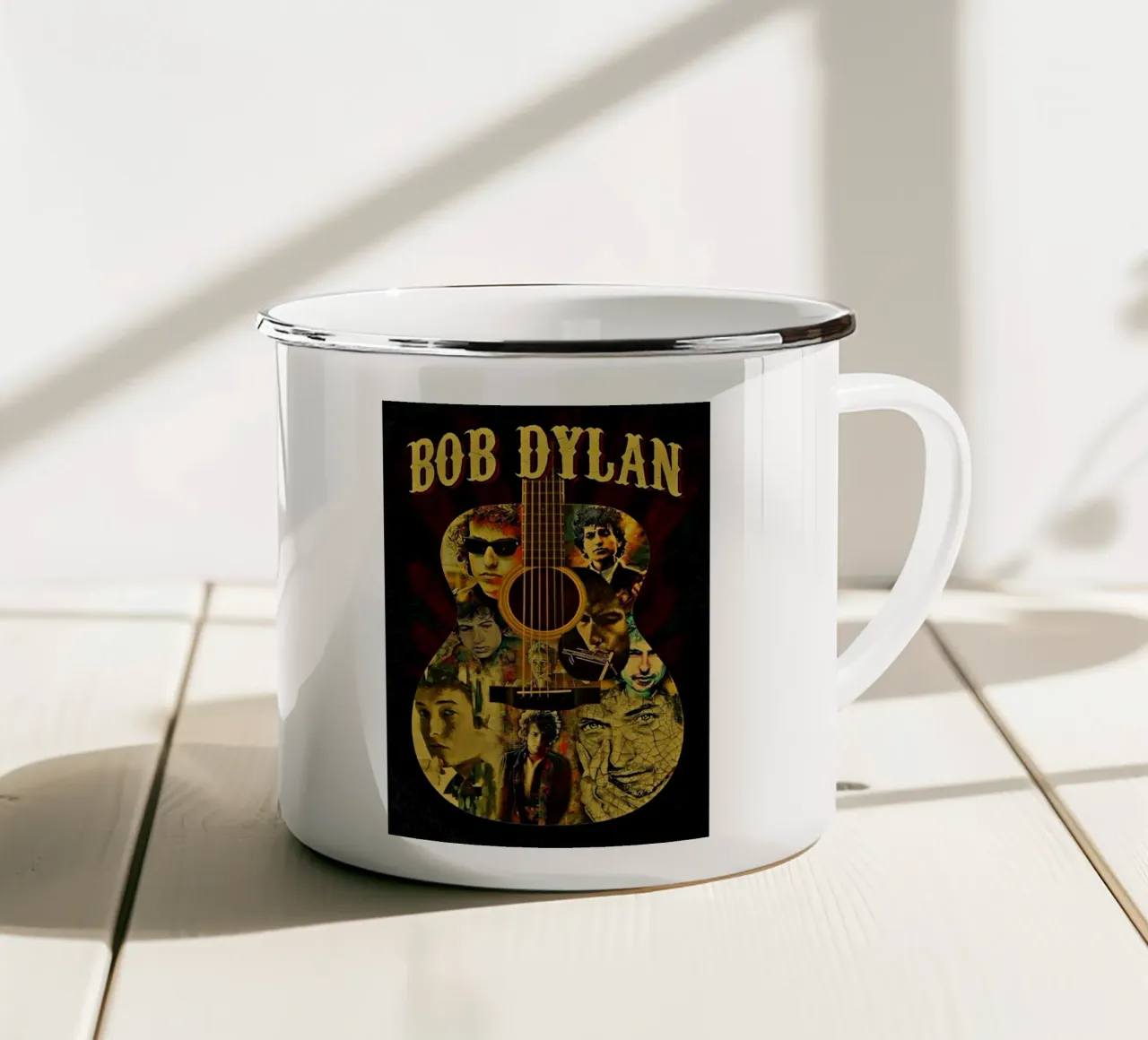 Cronache dal vivo di Bob Dylan tazza in smalto da xerico