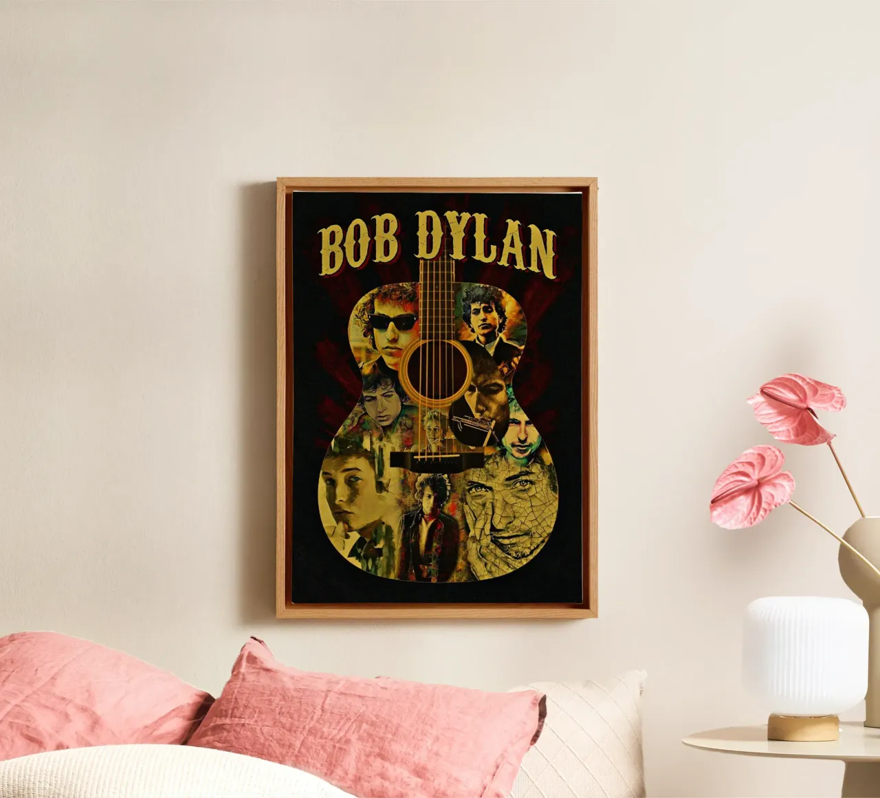 Cronache dal vivo di Bob Dylan tela con Cornice a cassetta da xerico