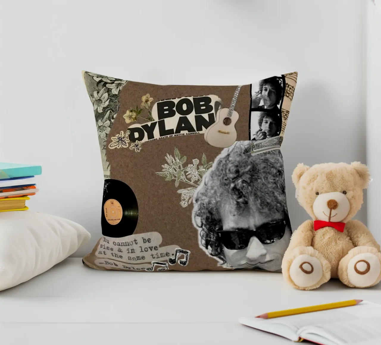 Una notte intima con Bob Dylan cuscino da xerico