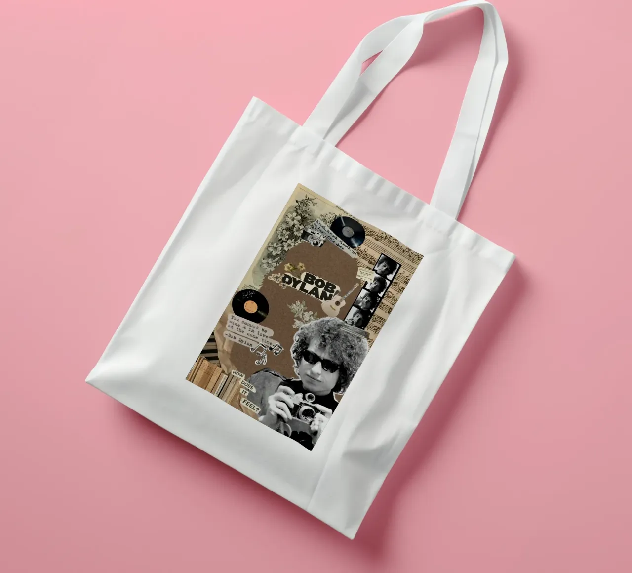 Una notte intima con Bob Dylan borsa in juta da xerico