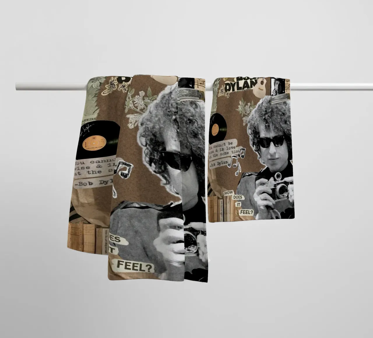 An Intimate Night With Bob Dylan towel by xerico