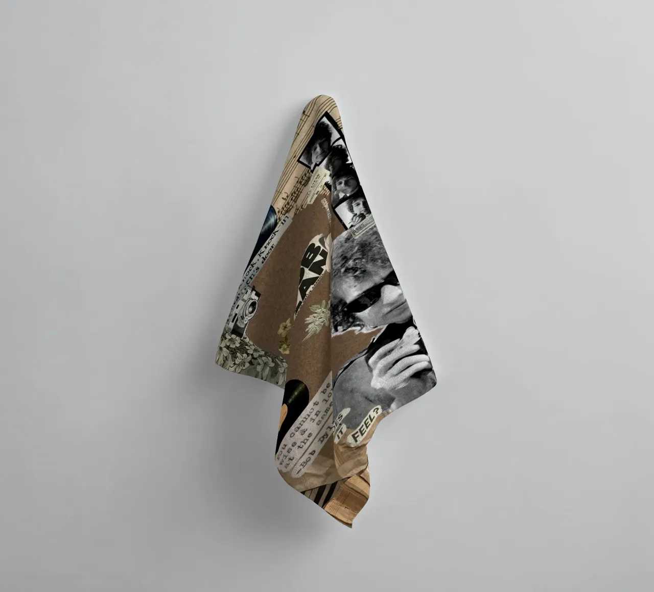 An Intimate Night With Bob Dylan towel by xerico