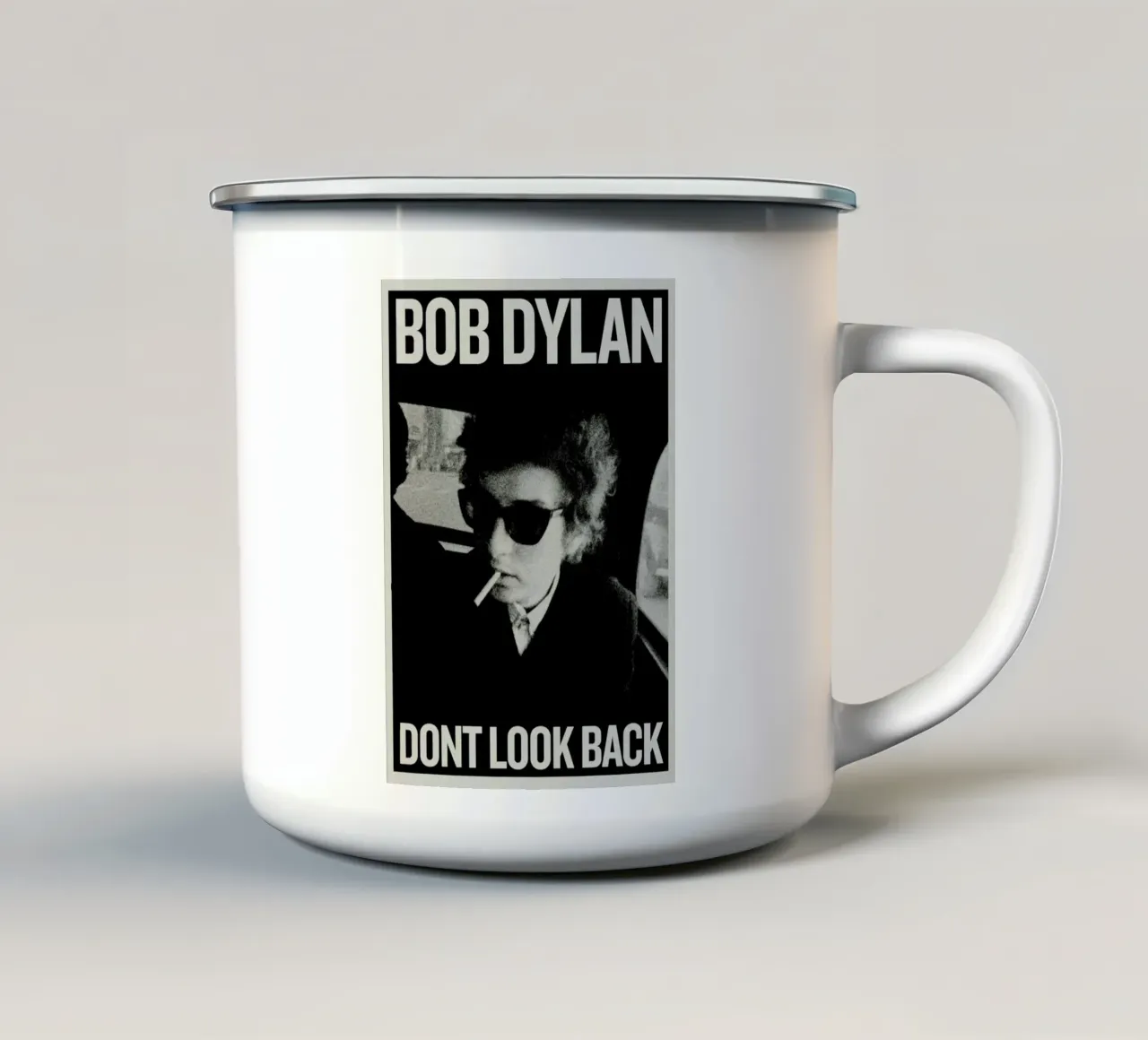 Racconti musicali di Bob Dylan tazza in smalto da xerico
