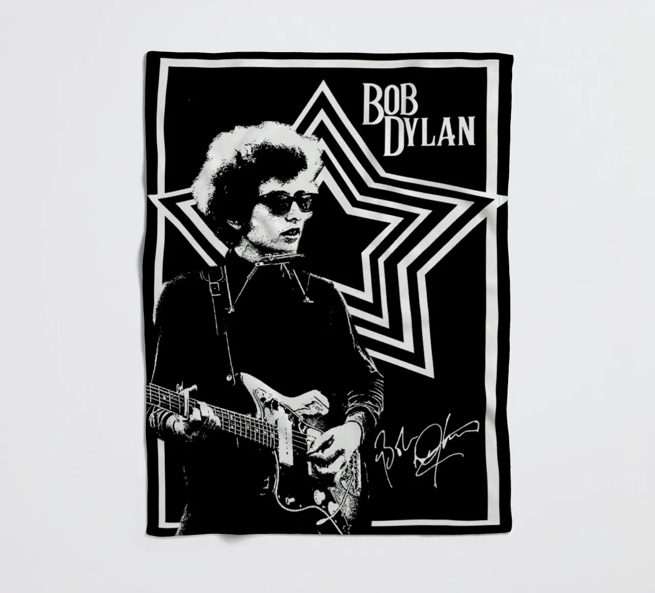 Una notte con Bob Dylan coperta in pile da xerico