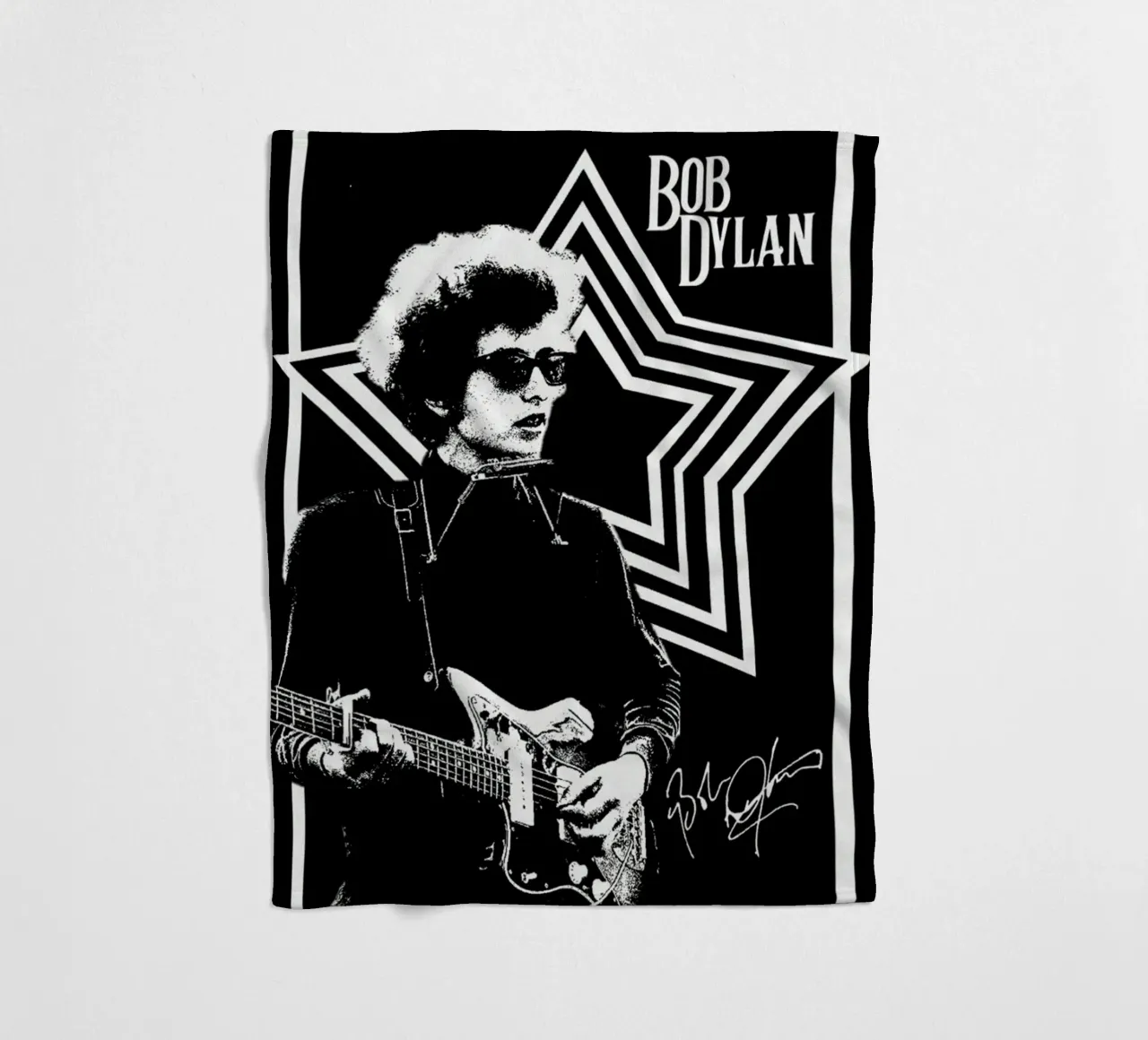 Una notte con Bob Dylan coperta in pile da xerico