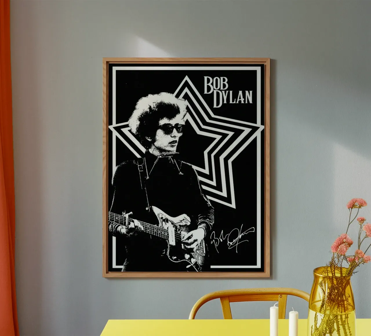 Una notte con Bob Dylan alluminio dibond da xerico