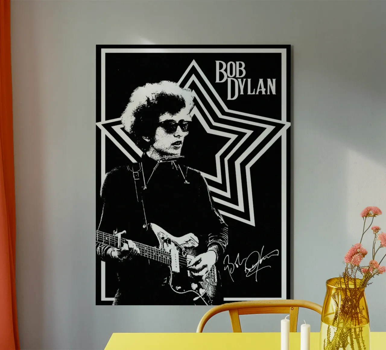 Una notte con Bob Dylan alluminio dibond da xerico