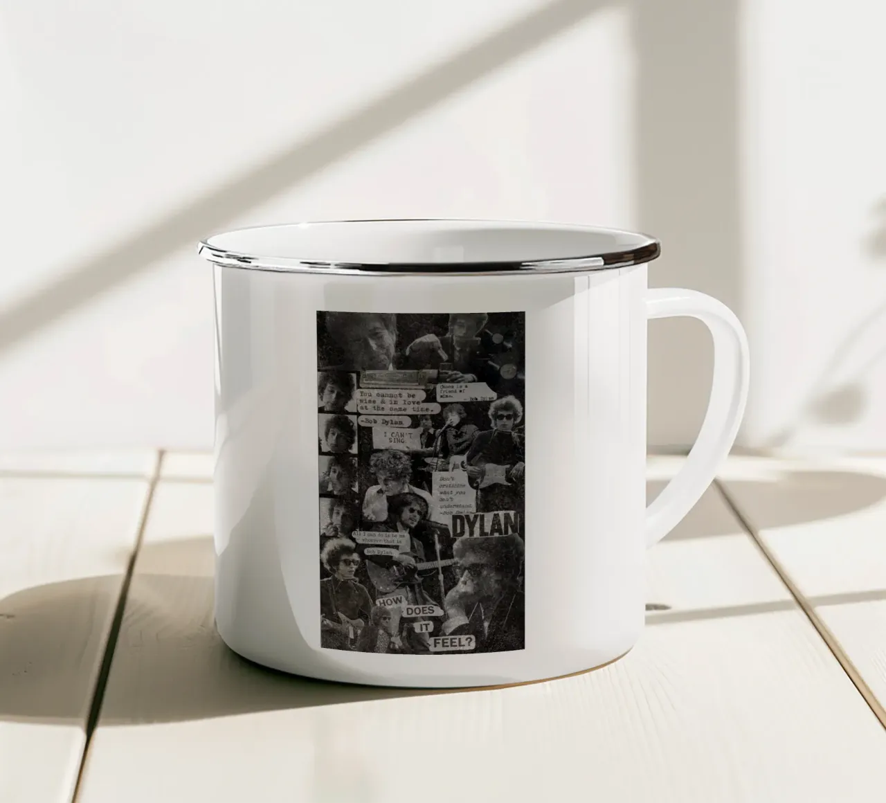 Bob Dylan Sogni elettrici tazza in smalto da xerico