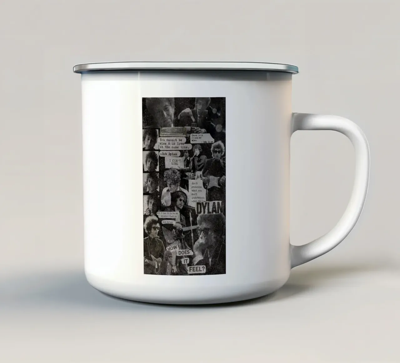 Bob Dylan Sogni elettrici tazza in smalto da xerico