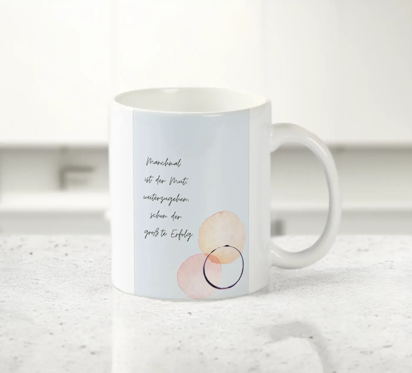 Mutig ceramic mug by isabels_wunderwelt_digital_art