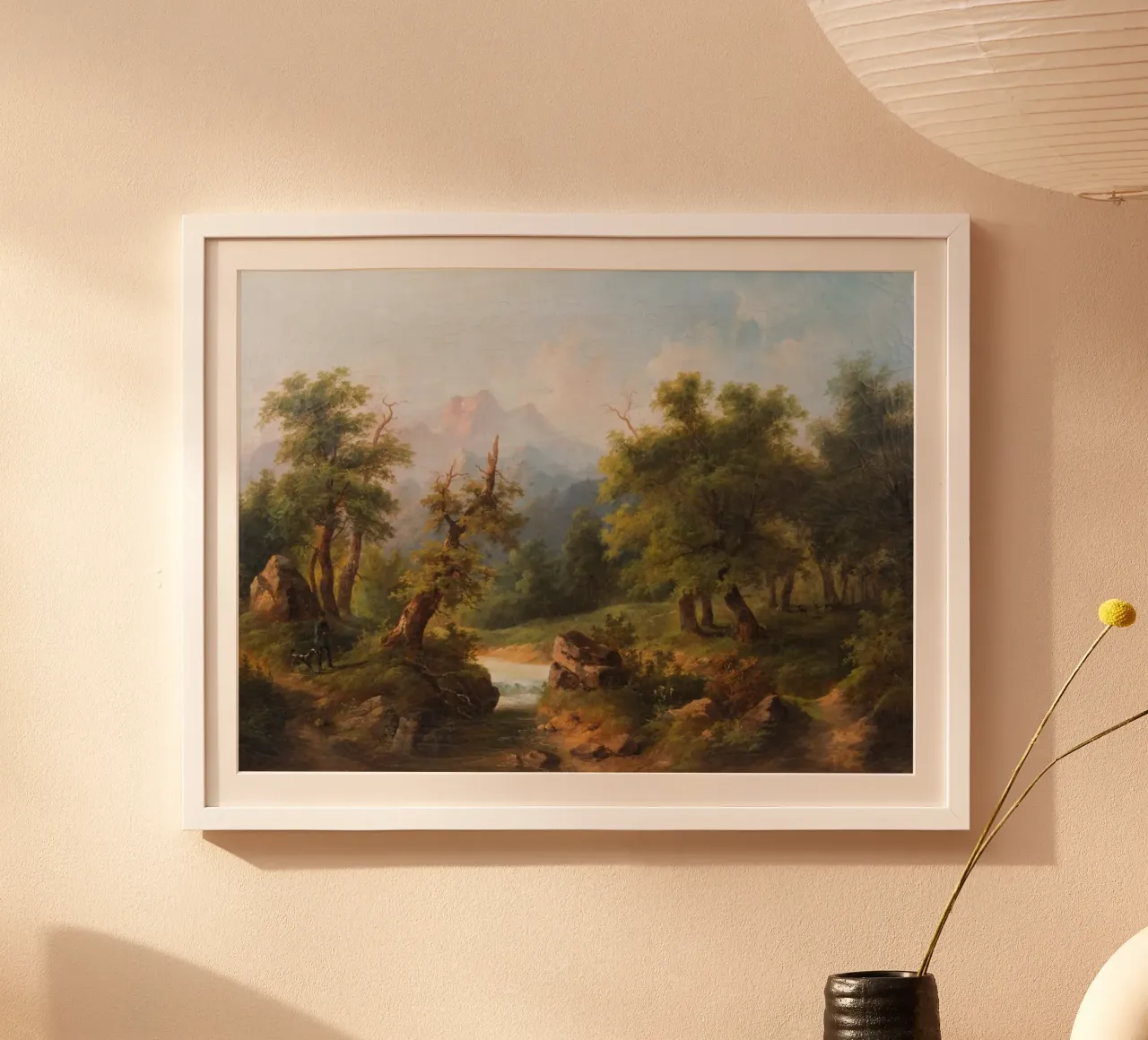uomo che trasporta un animale domestico poster da pleceng shope