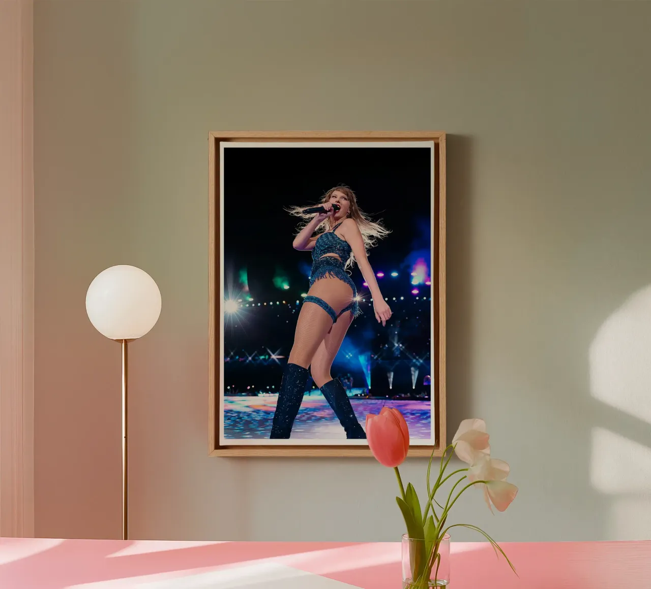 L'evoluzione di Taylor Swift tela con Cornice a cassetta da dfgtfdt