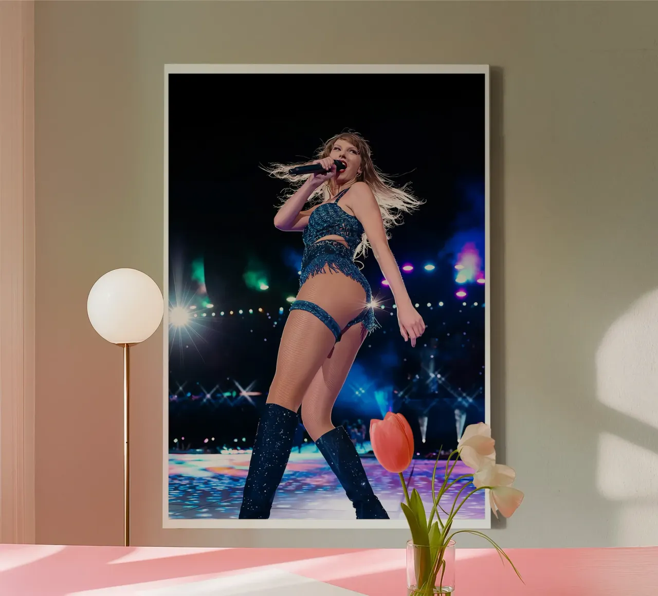 L'evoluzione di Taylor Swift tela con Cornice a cassetta da dfgtfdt