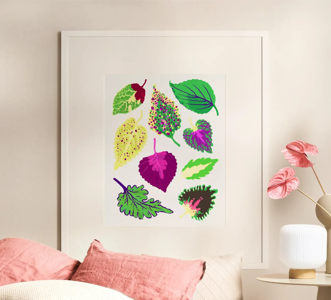 Coleus Leaves poster da Lidia Blomgren