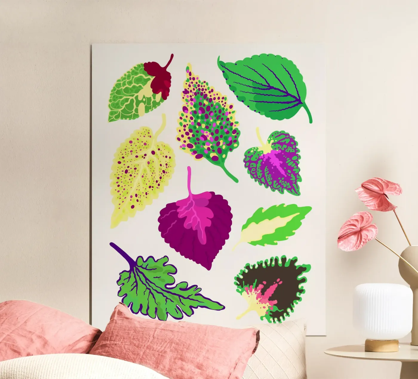 Coleus Leaves poster da Lidia Blomgren