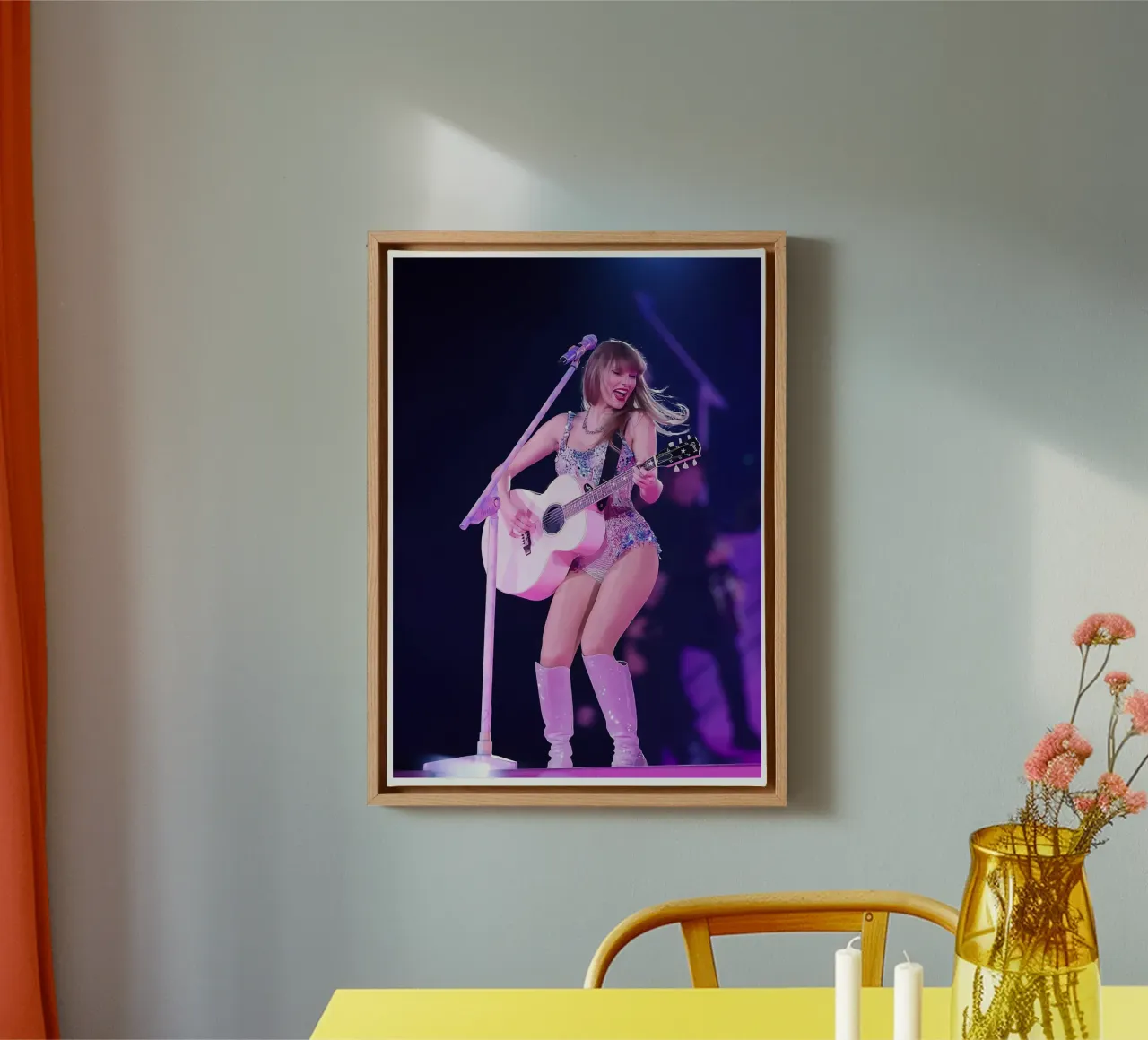 Taylor Swift and the Art of Storytelling Through Song canvas with Floater frame by dfgtfdt