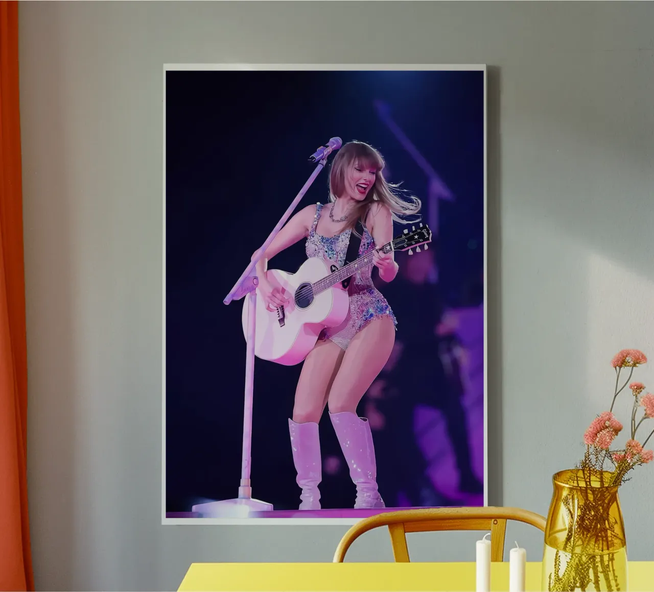 Taylor Swift and the Art of Storytelling Through Song canvas with Floater frame by dfgtfdt
