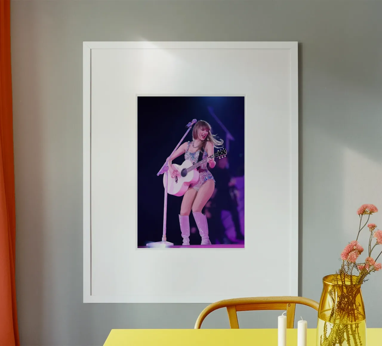 Taylor Swift and the Art of Storytelling Through Song poster with aluminum frame by dfgtfdt