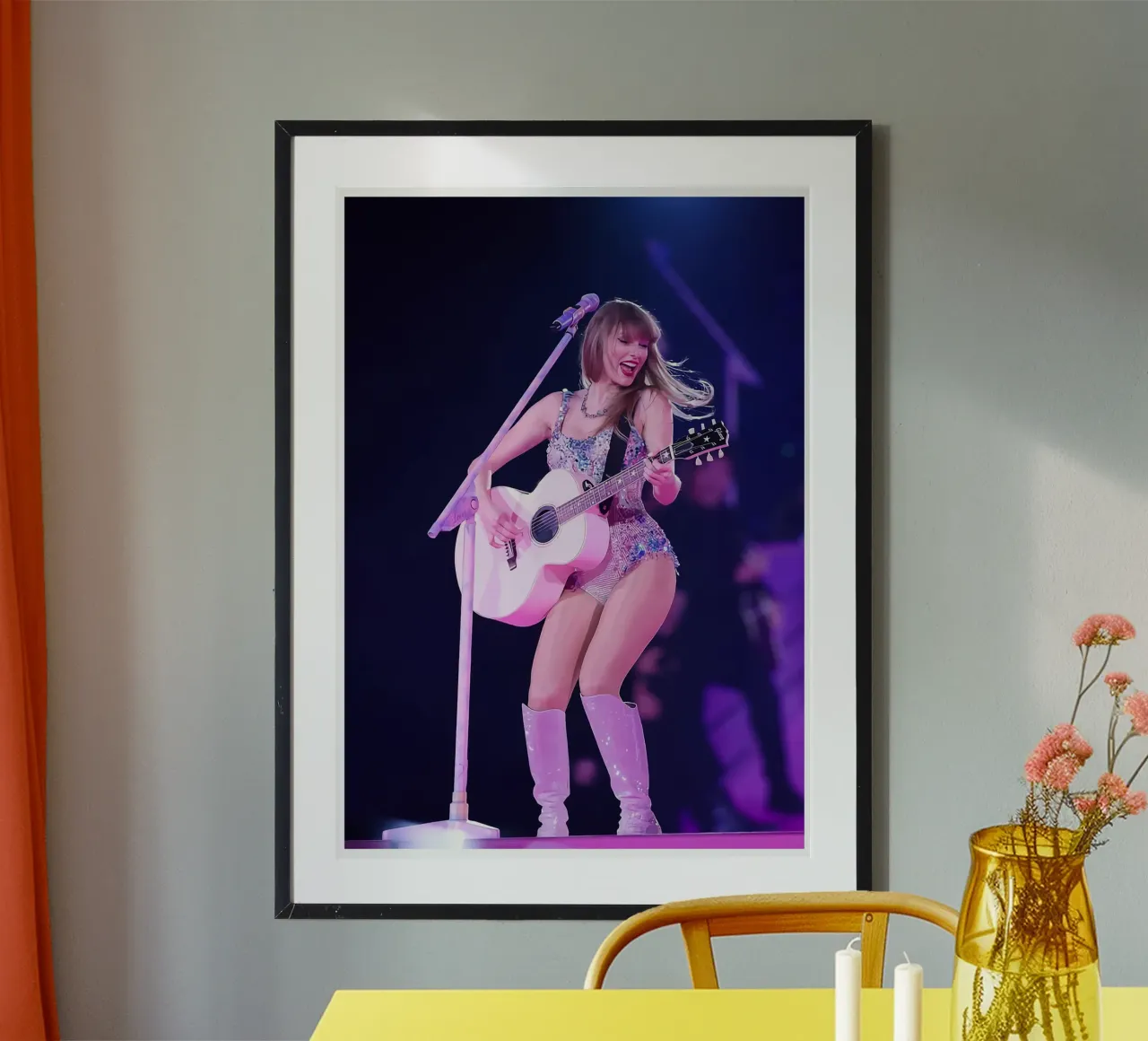 Taylor Swift and the Art of Storytelling Through Song poster with aluminum frame by dfgtfdt