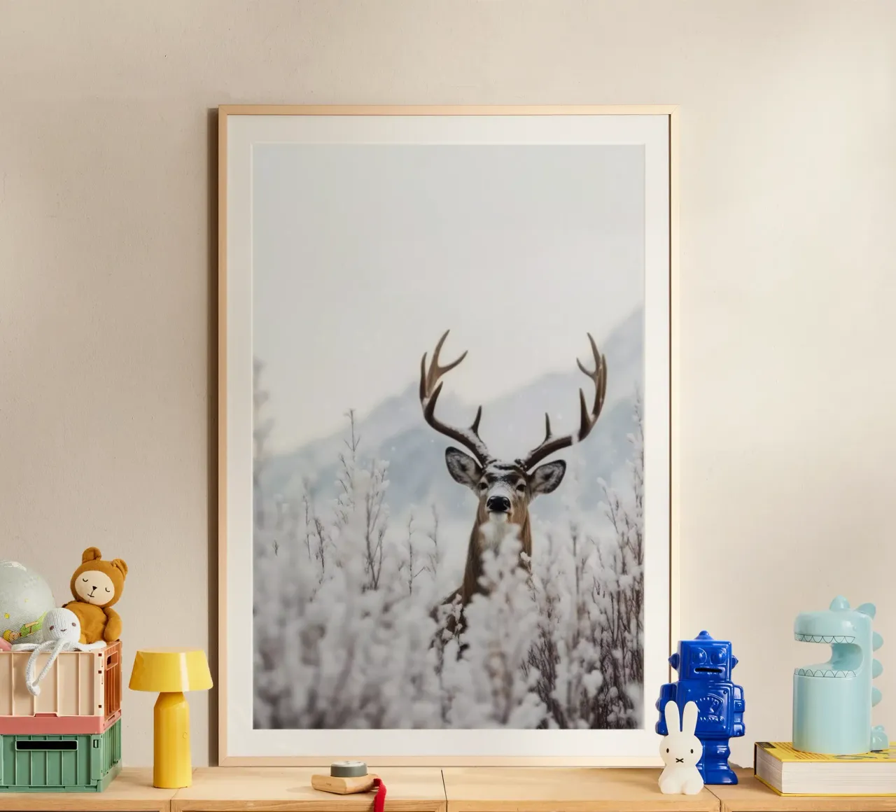 Curious Deer carta hahnemühle da treechild
