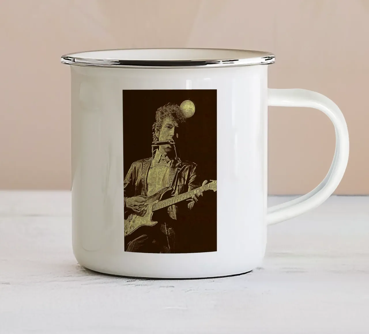 Melodie all'orizzonte tazza in smalto da xerico
