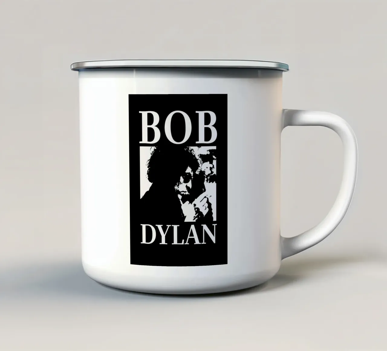 Tour mondiale di Bob Dylan tazza in smalto da xerico