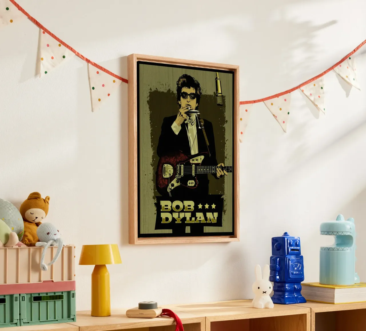 The Magic of Bob Dylan canvas with Floater frame by xerico