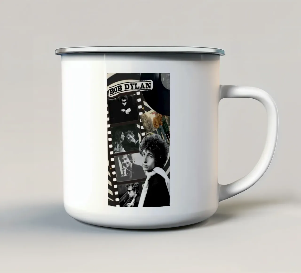 Cronache di Bob Dylan dal vivo tazza in smalto da xerico