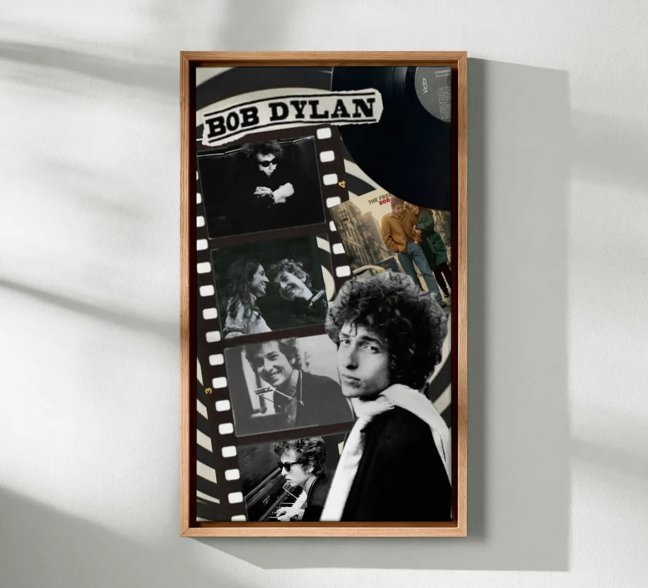 Cronache di Bob Dylan dal vivo tela con Cornice a cassetta da xerico