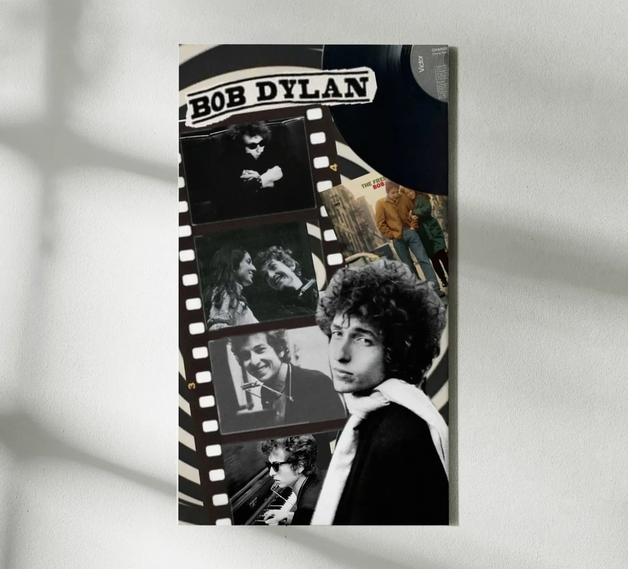 Cronache di Bob Dylan dal vivo tela con Cornice a cassetta da xerico