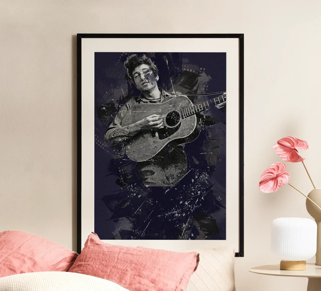 Ballate di Bob Dylan poster con telaio in plastica da xerico