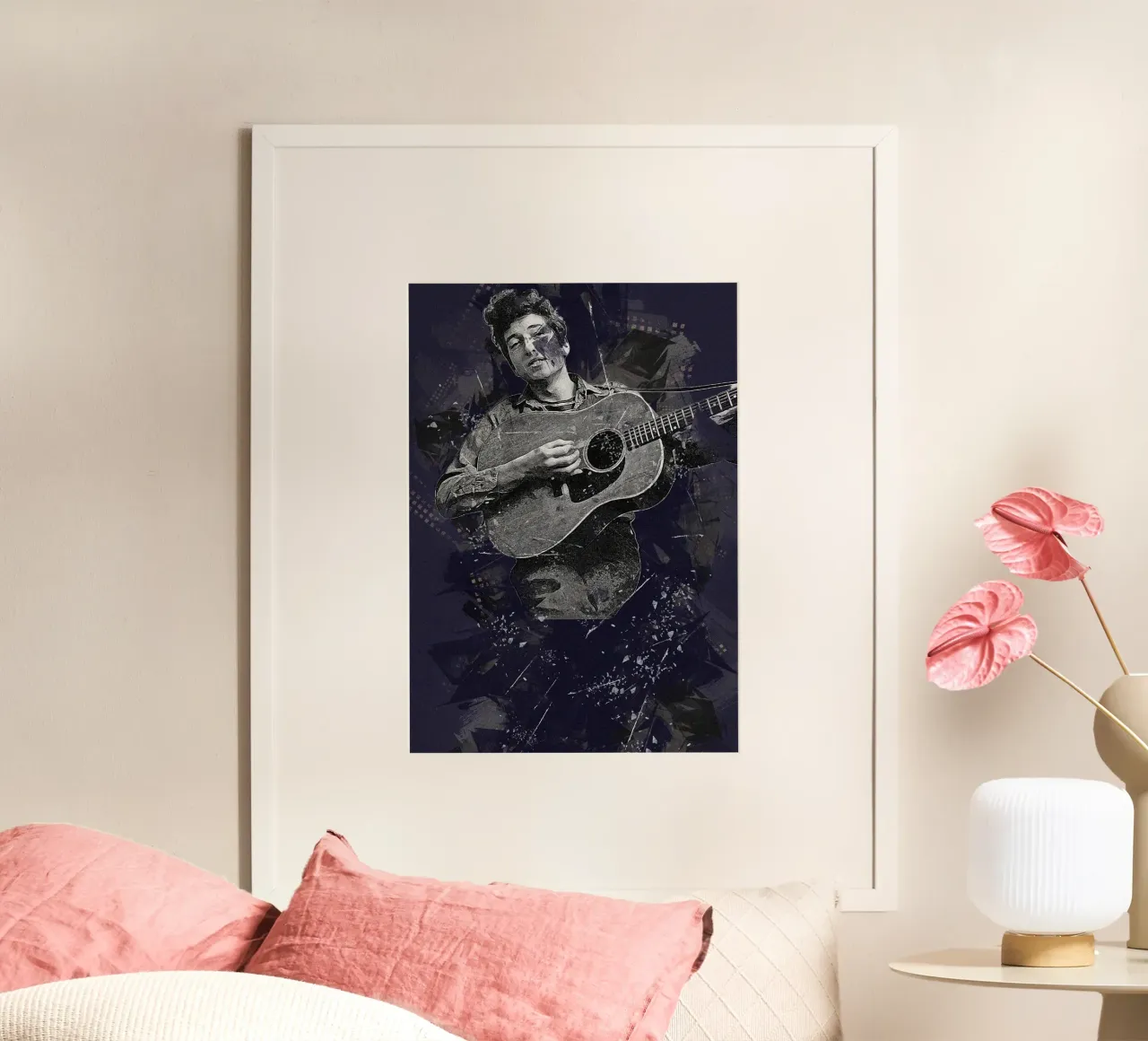 Ballate di Bob Dylan poster con telaio in plastica da xerico