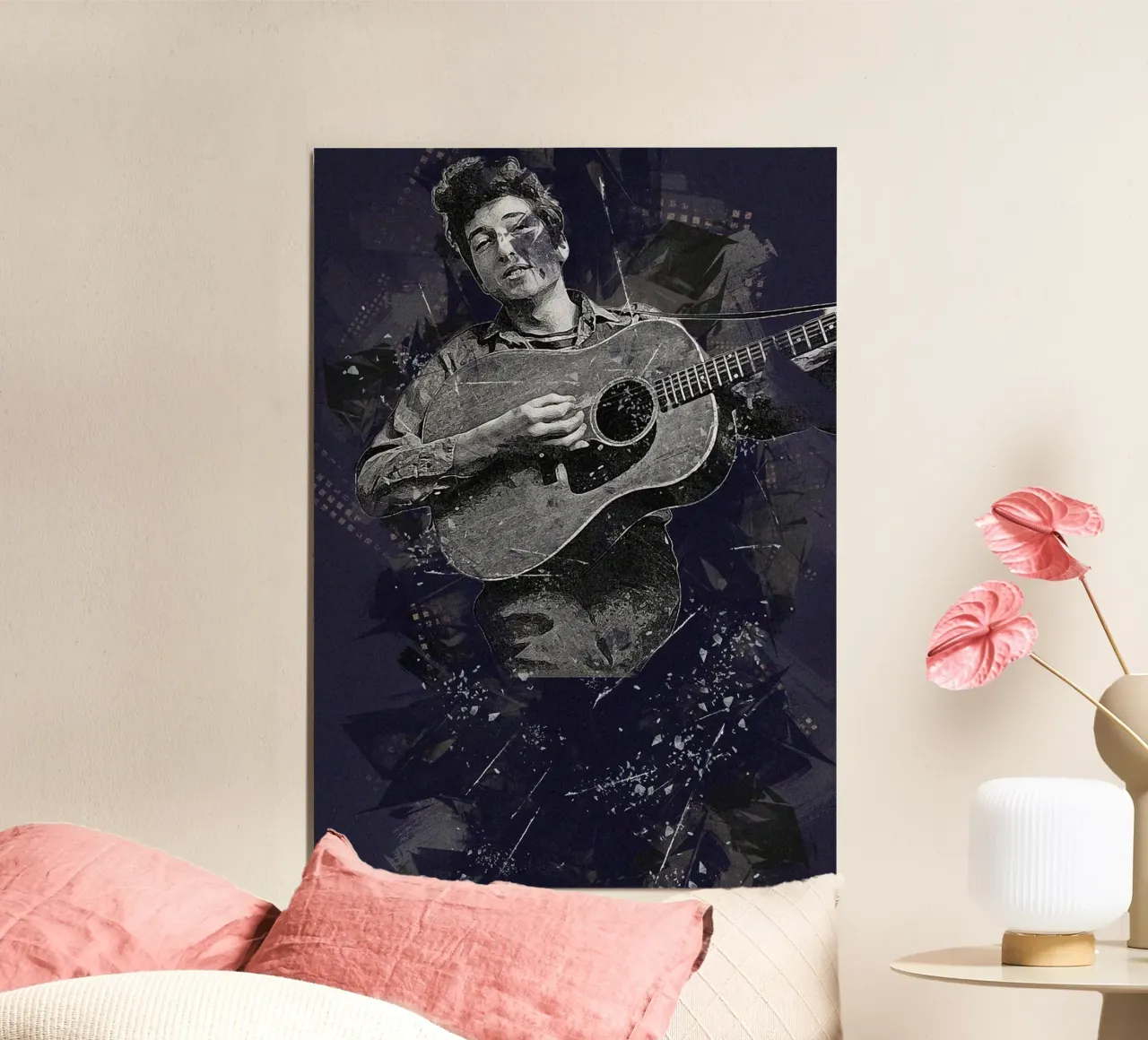 Ballate di Bob Dylan poster con telaio in plastica da xerico