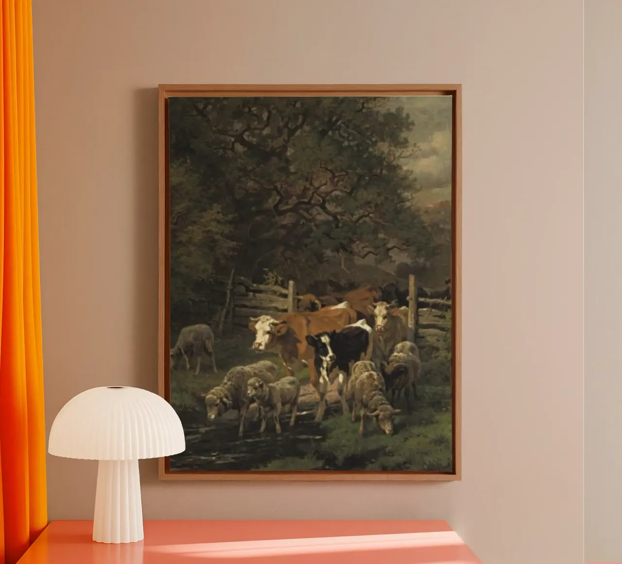 graasvee canvas met Baklijst van pleceng shope